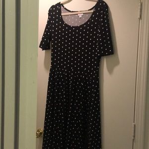 Cute polka dot black and white dress